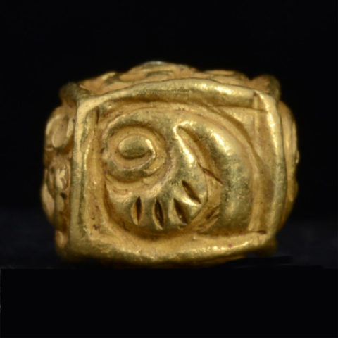 BC3264 | Pyu Gold Box Bead Reproduction Style #6 from Tiger Tiger - 03 | BC3264 | Pyu Gold Box Bead Reproduction Style #6 from Tiger Tiger - 03