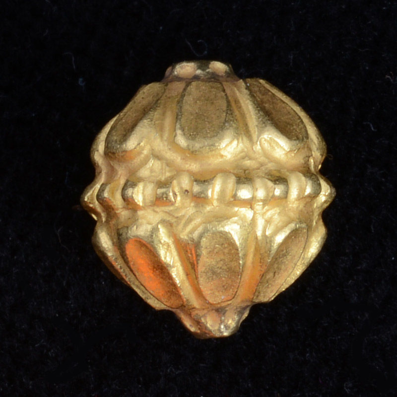 BC3272 | Ancient Pyu Gold Bead Ball w/Repousse #2