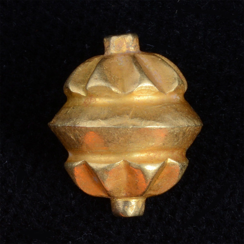 BC3274 | Ancient Pyu Gold Bead Ball w/Repousse #4 | BC3274 | Ancient Pyu Gold Bead Ball w/Repousse #4