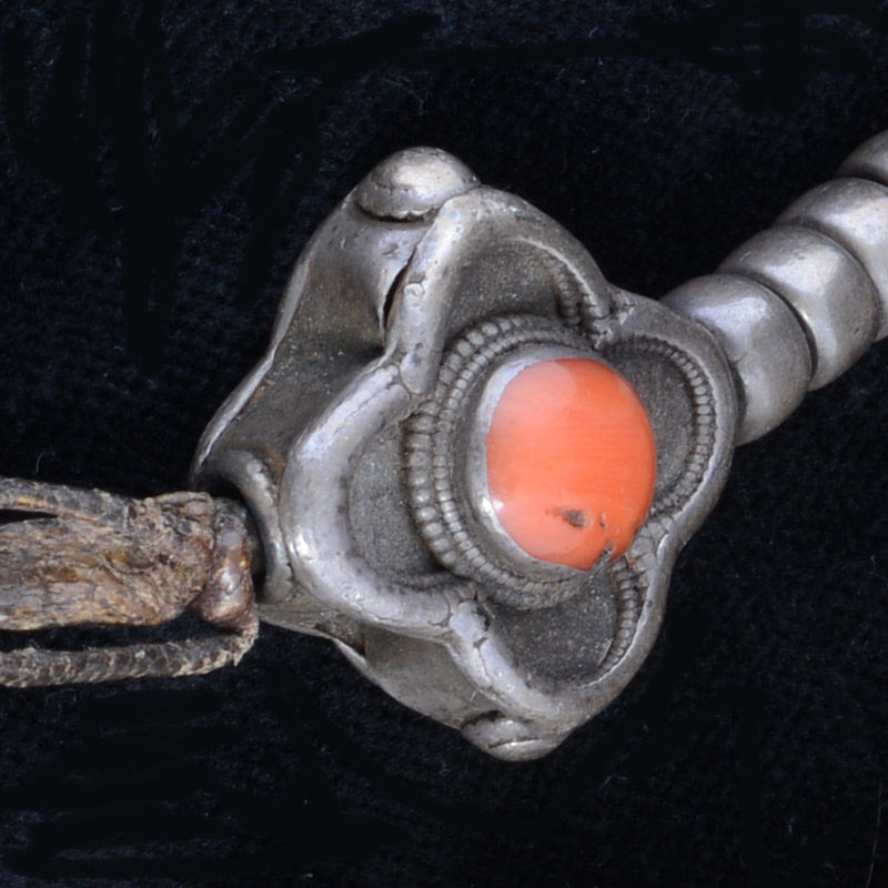 ML1062 | Antique Mala with Inlaid Bone Disks and Stellar Counters – 03