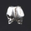 Double Skull Sterling Silver Bead by Bob Burkett