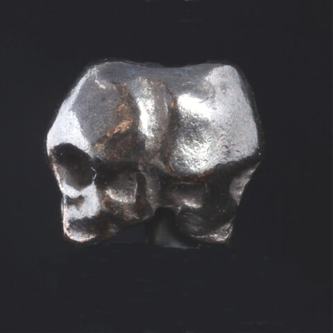 BB05BR | Double Skull Bead by Bob Burkett in Antique Bronze - 01