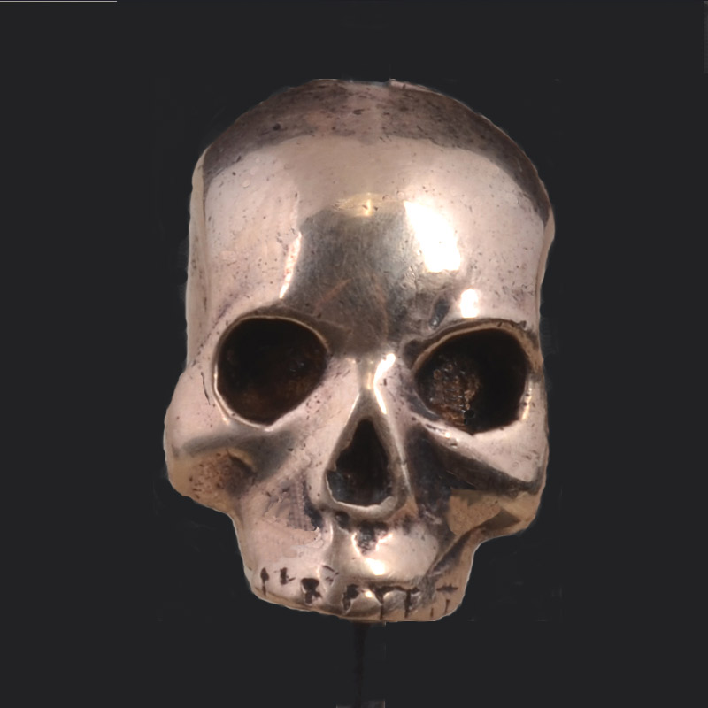 BB52BRS | Large Polished Bronze Skull Burkett - 00