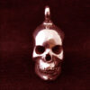Polished Bronze Skull Drop Pendant by Bob Burkett