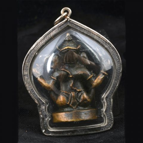 AP200 | Antique Thai Ganesha Pendant in Sterling Case - 01 | AP200 | Antique Thai Ganesha Pendant in Sterling Case - 01