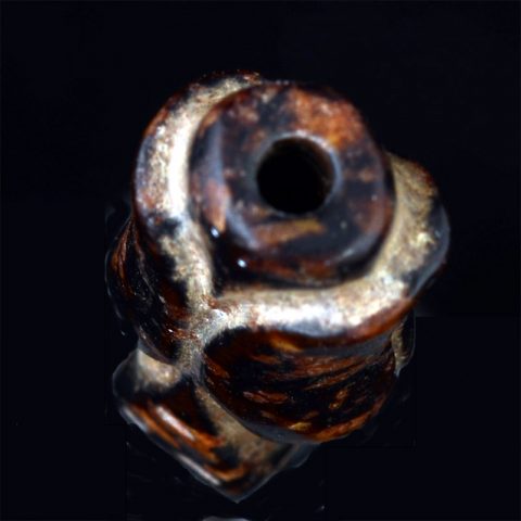 BC3291 | Han Dynasty Carved Man Bead - 05