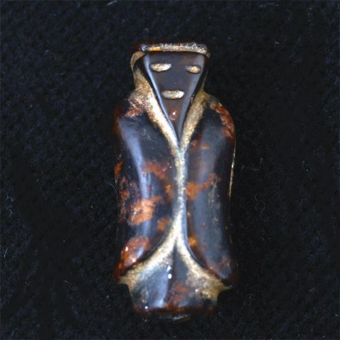 BC3291 | Han Dynasty Carved Man Bead - 06 | BC3291 | Han Dynasty Carved Man Bead - 06
