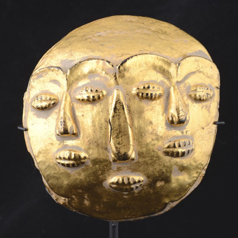 KP8067 | Shan Kapala with Three Faces and Gilded - 00 | KP8067 | Shan Kapala with Three Faces and Gilded - 00Shan Kapala with Three Faces and Gilded