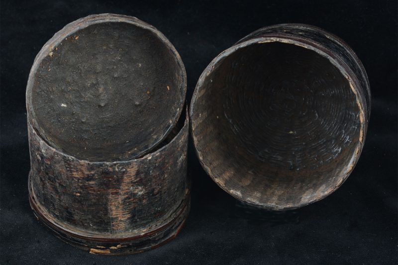 AA1122 | Rare, Antique Thai Rice Basket (with Inserts) – 01