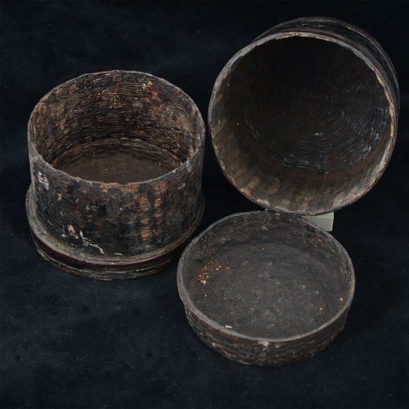 AA1122 | Rare, Antique Thai Rice Basket (with Inserts) – 02