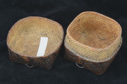 AA1123 | Antique Cubical Thai Sticky Rice Basket - 02 | AA1123 | Antique Cubical Thai Sticky Rice Basket - 02