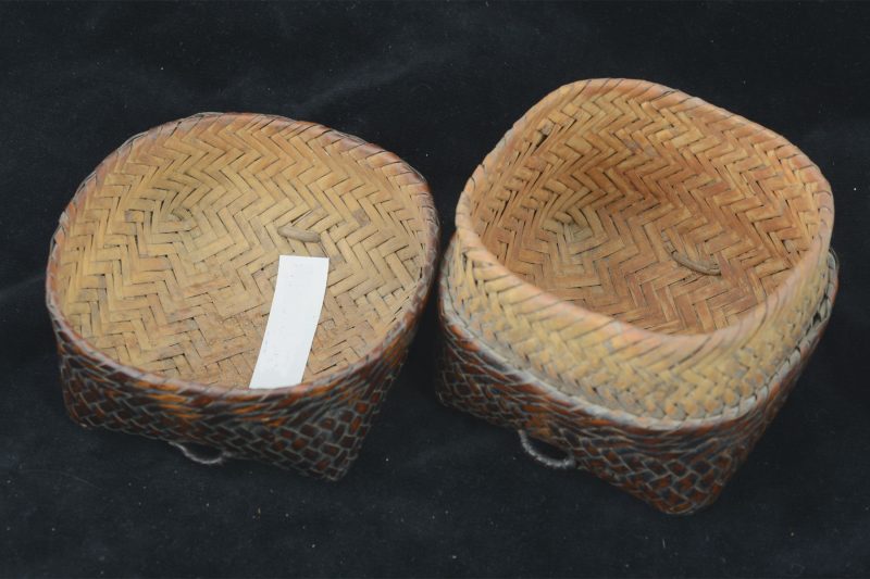 AA1123 | Antique Cubical Thai Sticky Rice Basket – 02