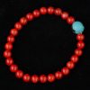 Contemporary Red Coral Wrist Mala 27 beads
