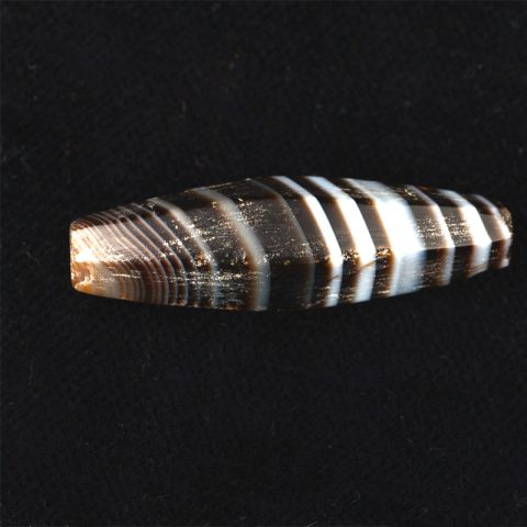 BC3292 | Six Sided Antique Agate Bead - 00