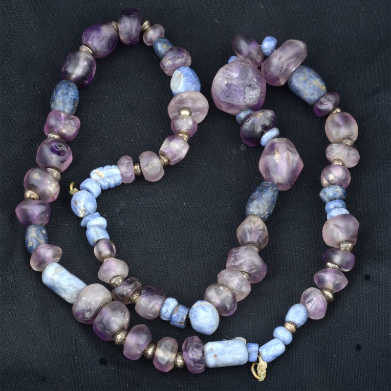 BC3434 | Amethyst & Sodalite Necklace from Peru - 00 | BC3434 | Amethyst & Sodalite Necklace from Peru - 00