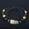 Necklace w/ Ancient Agate, Sulemani & Gold
