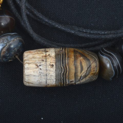 BC3440 | Necklace w/ Ancient Agate, Sulemani & Gold - 02