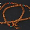Mala with Turquoise/Coral Cardinal Beads