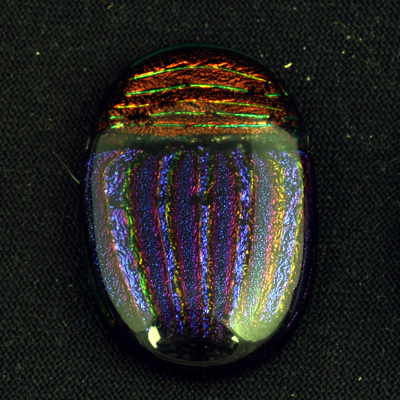 Fused Glass Scarab Pendant by Bruce St. John Maher