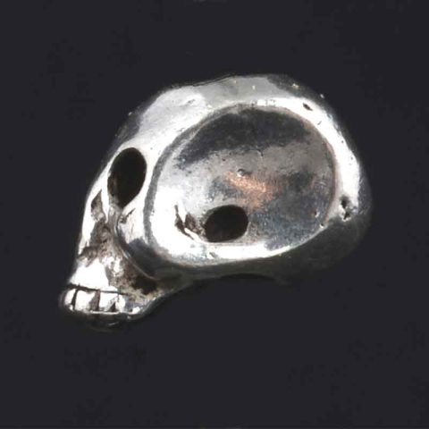 BB67A1 | Sterling silver skull bead
