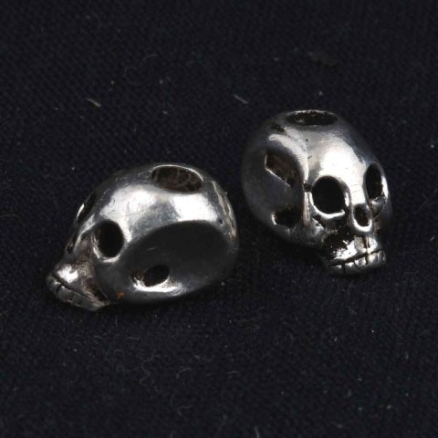 BB67A2 | Sterling silver skull bead