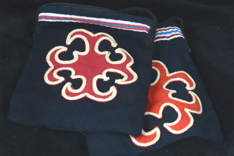 Small Yao Embroidered & Appplique Passport Bag