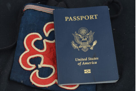 Small Yao Embroidered & Appplique Passport Bag
