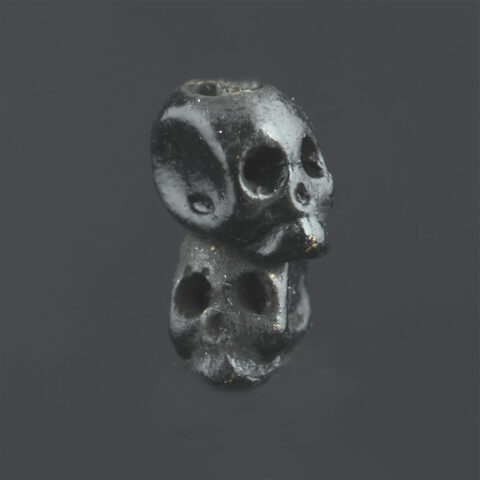Black Lacquer Bronze skull