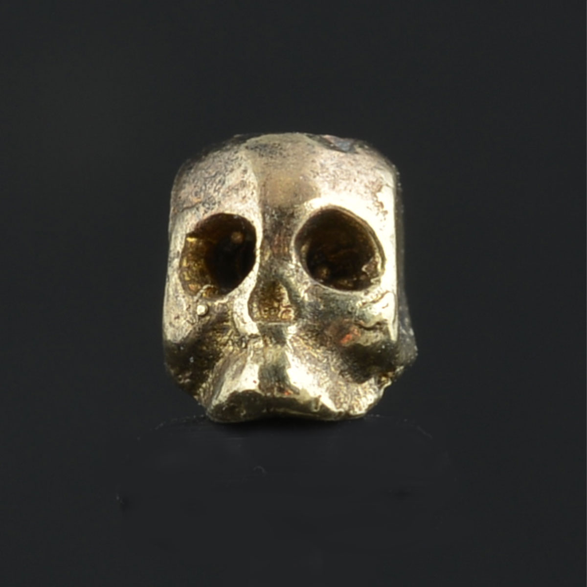 BB80BRS polished bronze skull