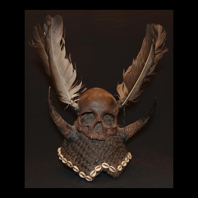 AA1002 | Naga Trophy Hat w/Human Skull - 07 | AA1002 | Naga Trophy Hat w/Human Skull - 07