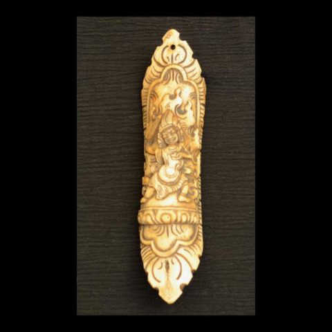 AA1018 | Carved Bone Piece From Shaman’s Apron - 00
