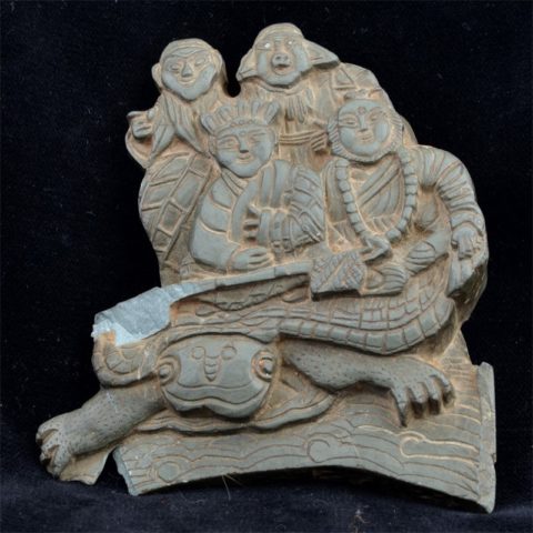 AA1073 | Ancient Carved House Deity Tablet - 00 | AA1073 | Ancient Carved House Deity Tablet - 00