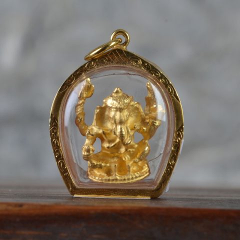 AMG1001 | Ganesh Amulet in 22k Gold Case - 01