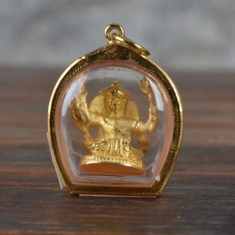 AMG1001 | Ganesh Amulet in 22k Gold Case - 03