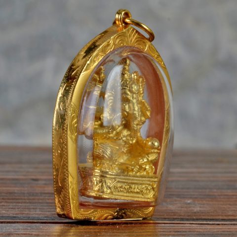 AMG1027 | Ganesh Amulet in 23k Gold Case - 02 | AMG1027 | Ganesh Amulet in 23k Gold Case - 02