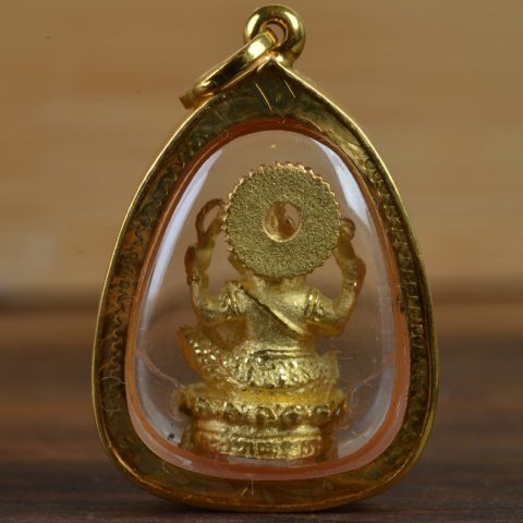 AMG1048 | Thai Ganesh Amulet in a 23k Gold Case - 01