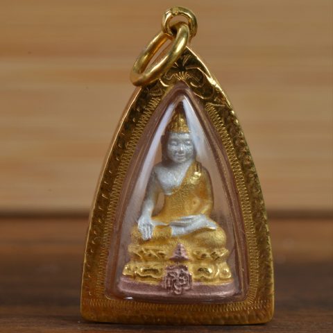 AMG1049 | Thai Buddha Amulet In 23K Gold Frame - 00