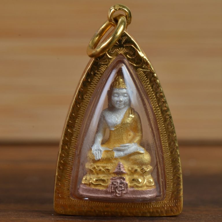 Thai Buddha Amulet In 23K Gold Frame | Tiger Tiger