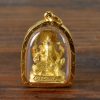Ganesh Deity Amulet in vermeil set in 23K Gold Case