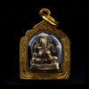 Bronze Ganesh in a Gold Plated Frame