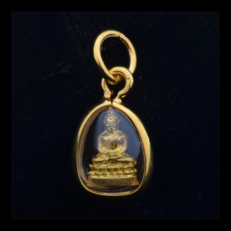 AP64 | Tiny Gold Plated Buddha Inside a Bubble | AP64 | Tiny Gold Plated Buddha Inside a Bubble