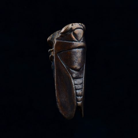 BB15BR | Antiqued Bronze Cicada Bead by Robert Burkett - 01