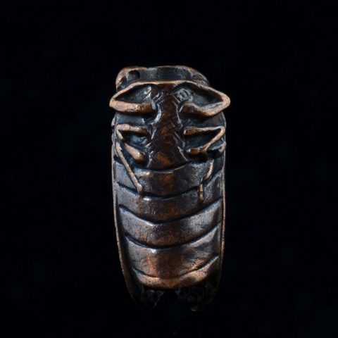 BB15BR | Antiqued Bronze Cicada Bead by Robert Burkett - 03