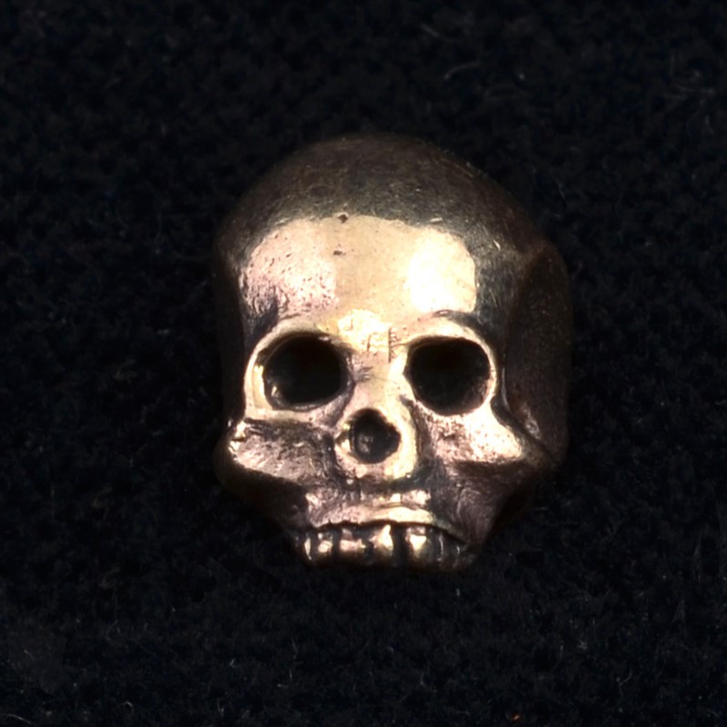 BB31BRS | Medium Bronze Skull Bead by Bob Burkett - 00