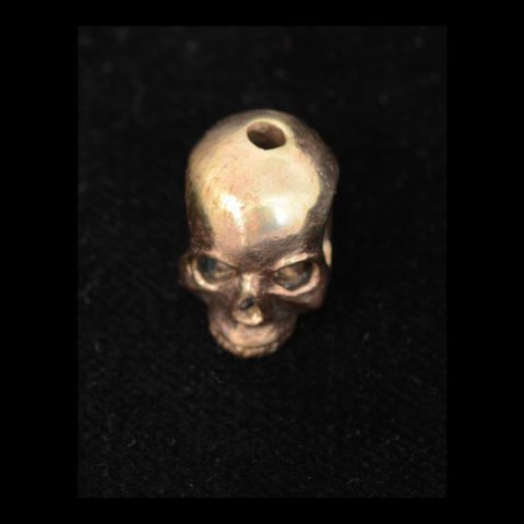 BB52BR | Large Shiny Bronze Skull Bead - 03