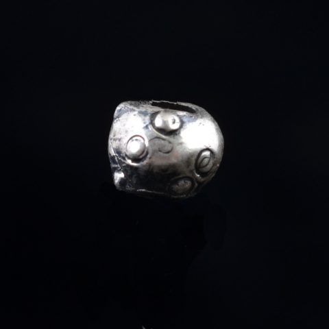 BB9017 | Silver Spacer Bead with Dots by Bob Burkett - 01 | BB9017 | Silver Spacer Bead with Dots by Bob Burkett - 01