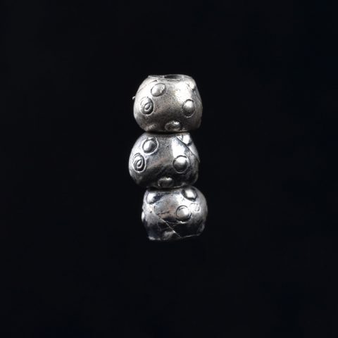 BB9017 | Silver Spacer Bead with Dots by Bob Burkett - 02 | BB9017 | Silver Spacer Bead with Dots by Bob Burkett - 02