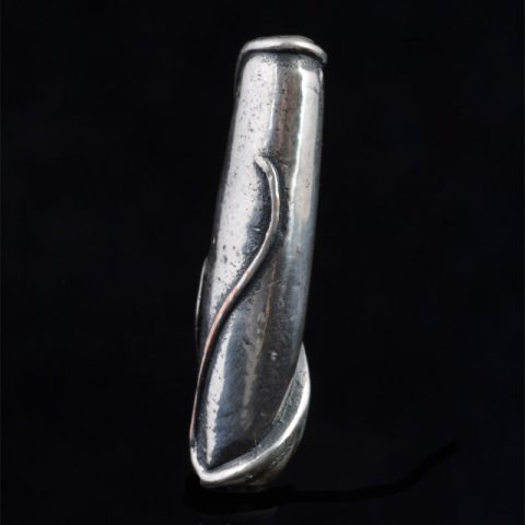 BB9033 | Lily and Vine Bead by Bob Burkett Sterling Silver - 02