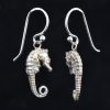 Sterling Silver Seahorse Earrings by Bob Burkett