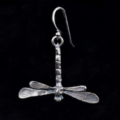 BBE02 | Sterling Silver Dragonfly Earrings by Bob Burkett - 03 | BBE02 | Sterling Silver Dragonfly Earrings by Bob Burkett - 03